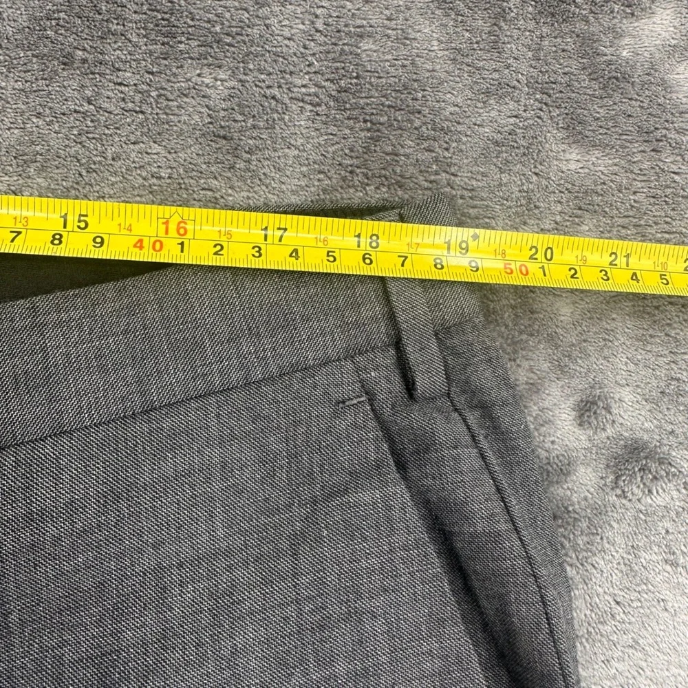 J.Crew Thompson Mens Gray 100% Wool pleated Dress Pants Trousers‎ 38x32